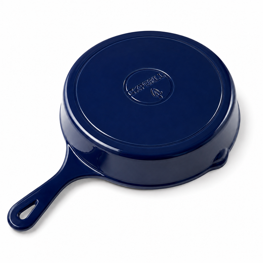 blue Enameled Cast Iron Base